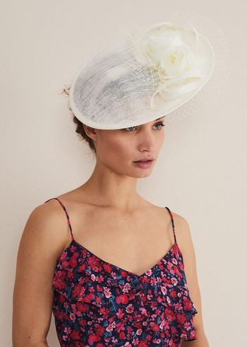 Phase Eight Ivory Flower Fascinator Hats White Canada | BGLFID-802